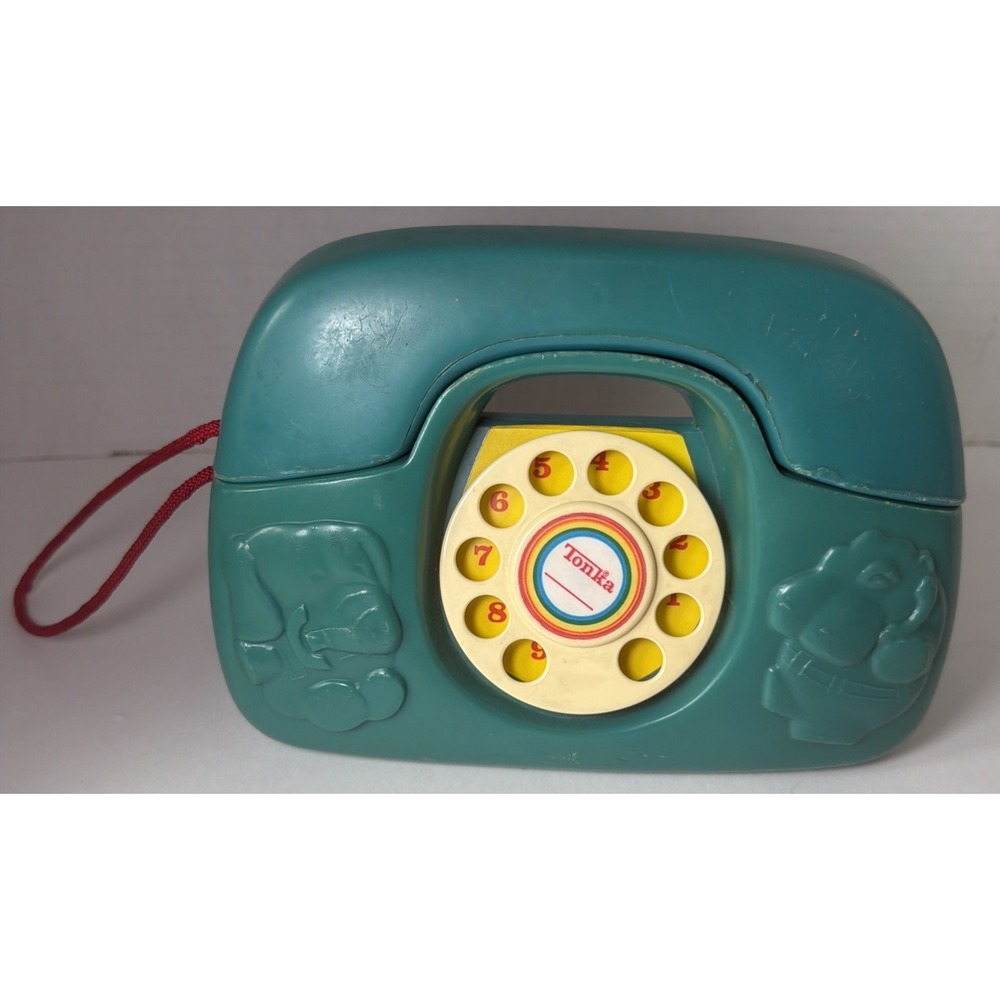 Vintage Tonka Rotary Tote-a-Phone Kids Play Telephone